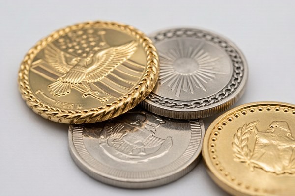 Challenge coins with rope, chain, reeded, and sunburst edge styles