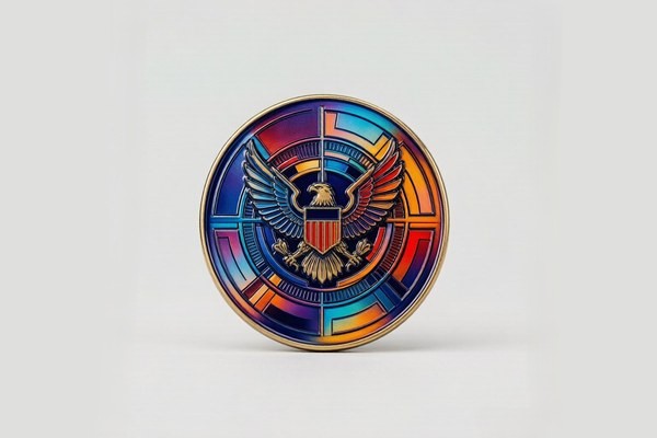 UV printed challenge coin